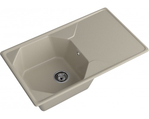 GRANFEST Мойка композит UNIQUE, GF-U-840L, чаш+кр 840*500, топаз