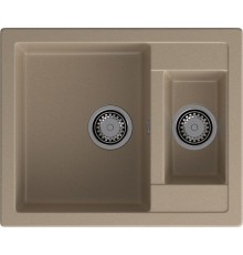 GRANFEST Мойка композит QUADRO GF-Q--610K 1.5-чаши. 610*500мм  песочный арт.GF-