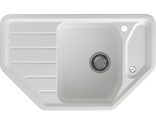 GRANFEST Мойка композит CORNER  GF-C--800E угловая 800*500мм  иней  арт.GF-