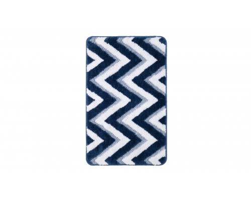 Коврик для ванной Fixsen River 1-ый FX-5004M, темно-синий, 50х80 см.