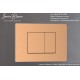Кнопка смыва IBERICA BLANCA INOX-C нержавеющая сталь, розовое золото матовое (IB.B011.007.002)