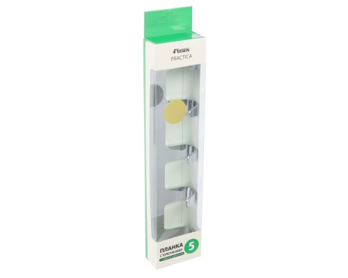 Планка 5 крючков Fixsen, FX-805-5, хром