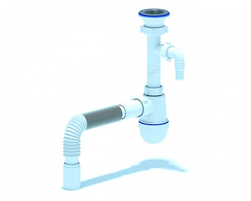 Сифон Ани 1 1/2"  40с отв. с/м с г/тр 40х40, ANI PLAST