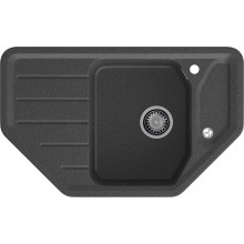 GRANFEST Мойка композит CORNER  GF-C--800E угловая 800*500мм  графит арт.GF-C