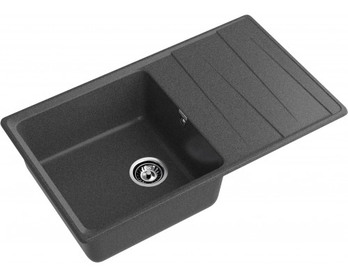 GRANFEST Мойка композит LEVEL, GF-LV-860L, чаш+кр 860*500, графит