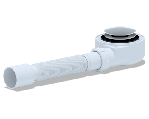 Сиф. для душ. под.1 1/2**50 h=55 mm с г/т 375 хром, клик-клак грибок , ANI PLAST