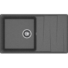 GRANFEST Мойка композит LEVEL, GF-LV-860L, чаш+кр 860*500, графит