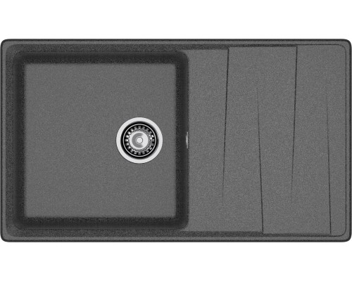 GRANFEST Мойка композит LEVEL, GF-LV-860L, чаш+кр 860*500, графит