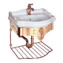 Раковина-консоль Migliore Bella 31263 подвесная золото 55 см