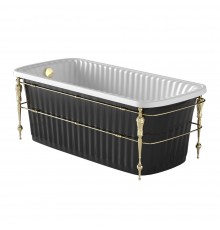 Ванна Migliore Olivia Console 24382 черная слив/перелив золото