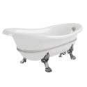 Ванна Migliore Bella Decor 26990 на лапах Standart 170x80 см, хром