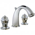 Смеситель для раковины Migliore Prestige Crystal 32764 на 3 отверстия, глянцевый хром