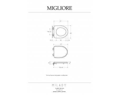 Крышка-сиденье Migliore Milady 20906 микролифт орех/золото