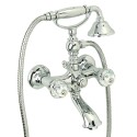 Смеситель для ванны с душем Migliore Prestige Crystal 28003 хром
