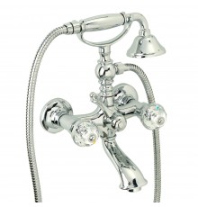 Смеситель для ванны с душем Migliore Prestige Crystal 28003 хром