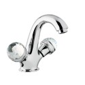Смеситель для раковины Migliore Axo Swarovski 18490, глянцевый хром