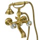 Смеситель для ванны с душем Migliore Prestige Crystal 28008 бронза