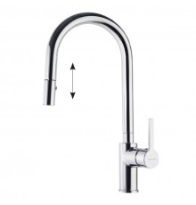 Смеситель высокий для кухни однорычажный с выдвижной лейкой DRAKO 337902V1