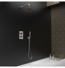 Встраиваемая душевая система с тропическим душем и душевым комплектом BLAUTHERM 941502RK250