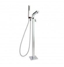 Напольный смеситель для ванны однорычажный с душевым комплектом KUATRO 4785MK