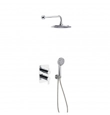 Встраиваемая душевая система с тропическим душем и душевым комплектом из ABS-пластика BLAUTHERM 9415