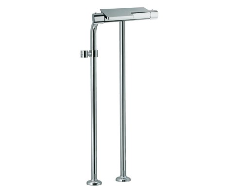 Напольный термостатический смеситель для ванны однорычажный с душевым комплектом AROLA 2635S