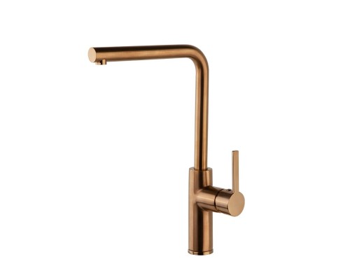 Смеситель высокий для кухни однорычажный DRAKO 332902CUC медь брашированная