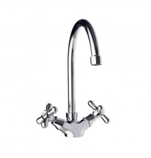 Смеситель высокий для кухни однорычажный с поворотным изливом GAUDI 3110C