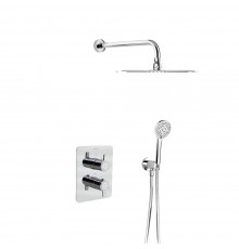 Встраиваемая термостатическая душевая система с тропическим душем и душевым комплектом BLAUTHERM 948