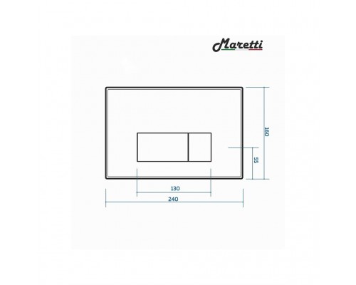 Комплект Maretti 3 в 1: унитаз UM10PBM51-560, инсталляция AC11P5211, кнопка AC12UM-560