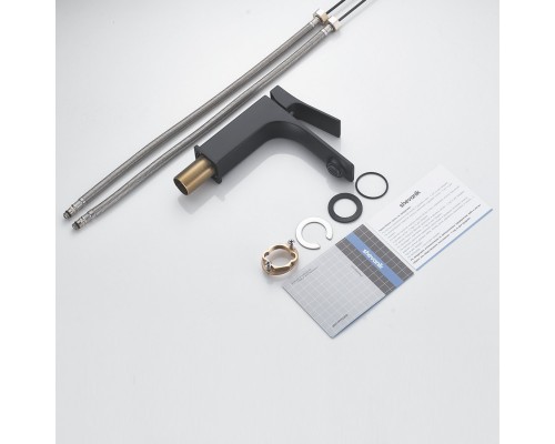 Смеситель для раковины Shevanik S6101H, черный