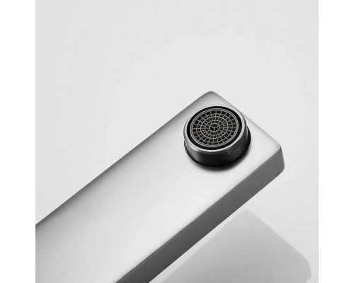 Смеситель для раковины с гигиеническим душем Shevanik S8271T, оружейная сталь