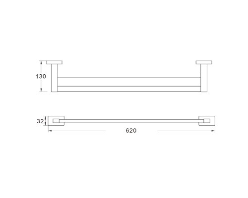 Полотенцедержатель Shevanik SG5627C, белый