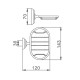 Мыльница FRAP F1502-1, хром
