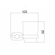 Стакан для ванной комнаты BELZ B90106, черный