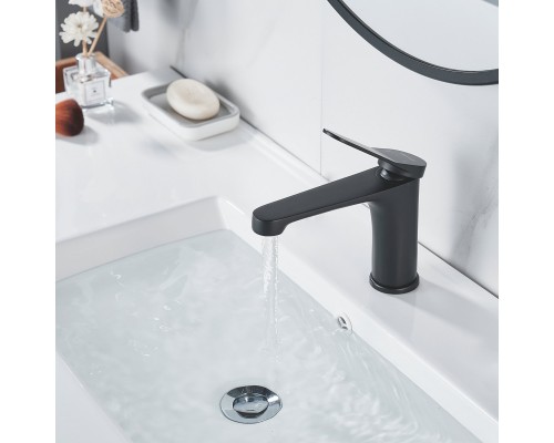Смеситель для раковины Shevanik S6201H, черный