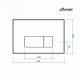 Клавиша смыва Maretti Умбрия AC12UM-740, белый