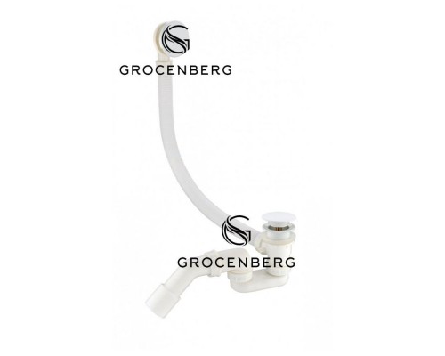 Слив-перелив (автомат) Grocenberg GB230W, белый