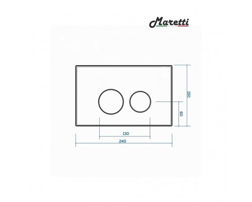 Комплект Maretti 3 в 1: унитаз UM10PBM76-844, инсталляция AC11P5211, кнопка AC12UM-740