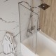 Шторка на ванну 60х140 см Maretti Марта MA41F6014099-015, профиль хром