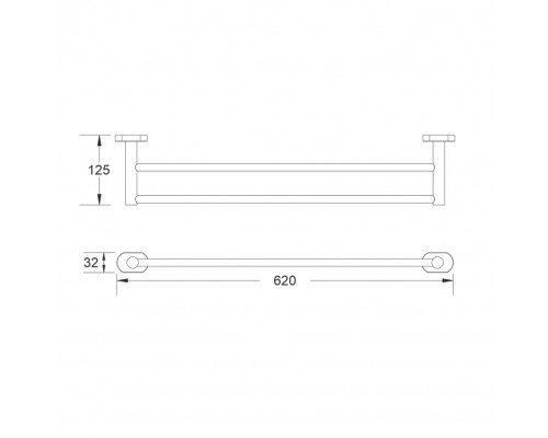 Полотенцедержатель Shevanik SG5127H, черный