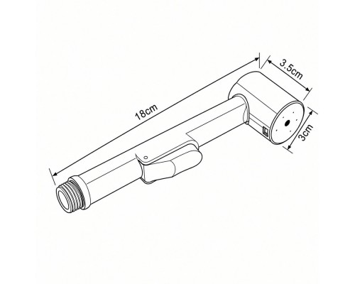 Лейка для гигиенического душа FRAP F22, хром