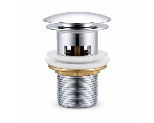 Донный клапан с переливом Frap F65-4, хром