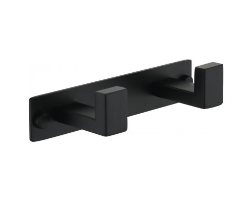 Планка с 2 крючками Grocenberg AC0012BL, черный