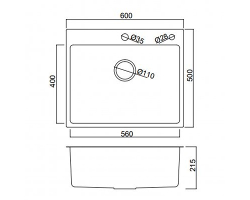 Кухонная мойка FRAP FS6050-3, золотой сатин