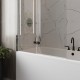 Шторка на ванну 100х140 см Maretti Валентина VA41R100140097-015, профиль хром
