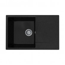Кухонная мойка Practik PR-M-735-004 (без сифона), черный оникс