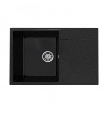 Кухонная мойка Practik PR-M-735-004 (без сифона), черный оникс