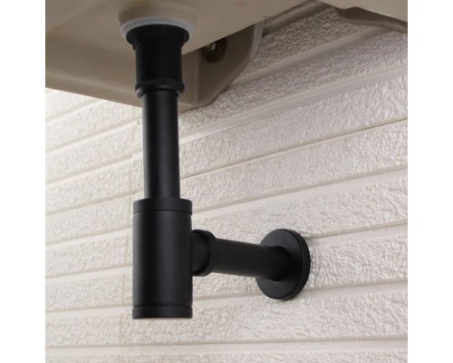 Донный клапан для раковины с переливом Maretti AC19P11560, черный