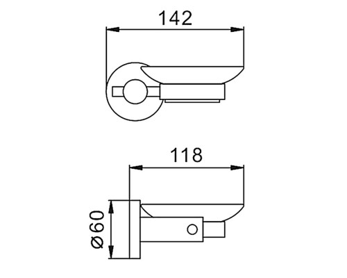 Мыльница FRAP F30202, черный